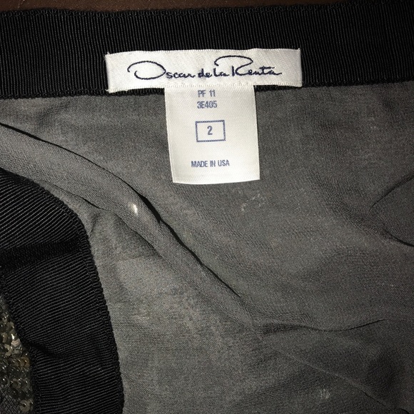 Oscar De La Renta Sequin Pencil Skirt - Picture 4 of 5